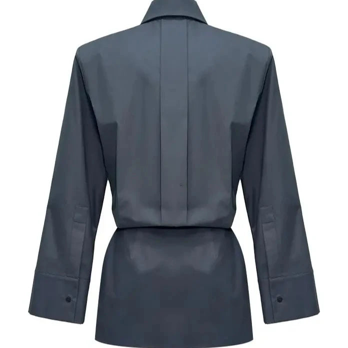 The Bold Shoulder Mini Dress