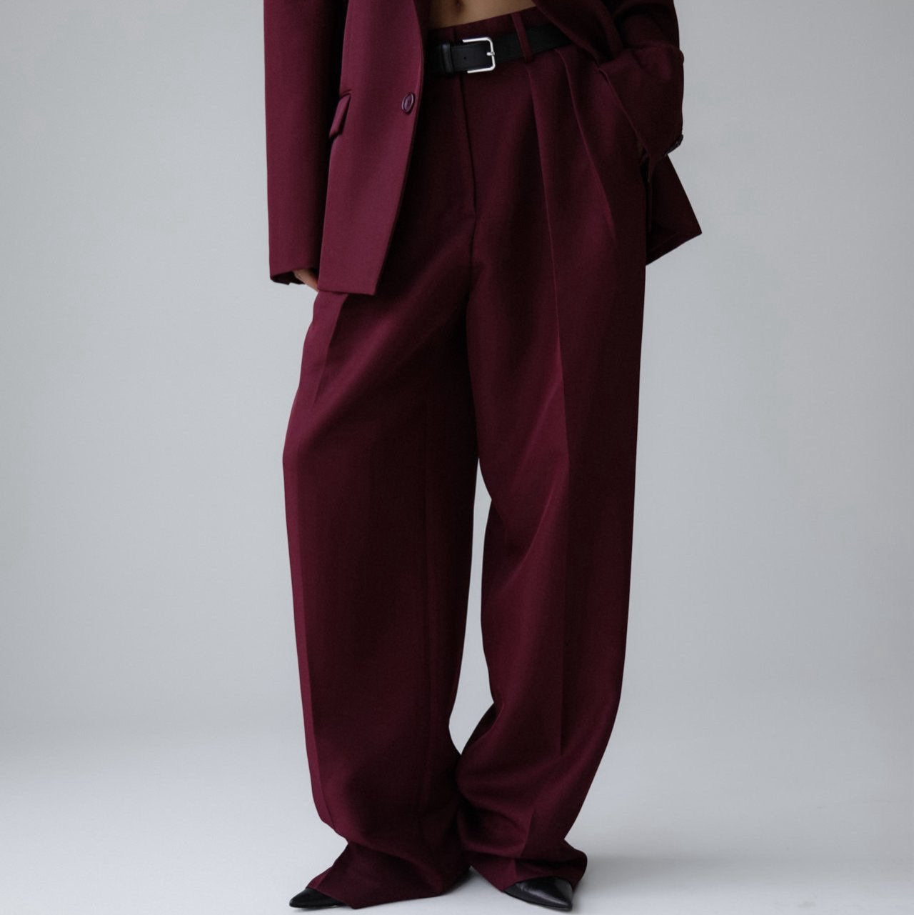 The Oversized Burgundy Trousers