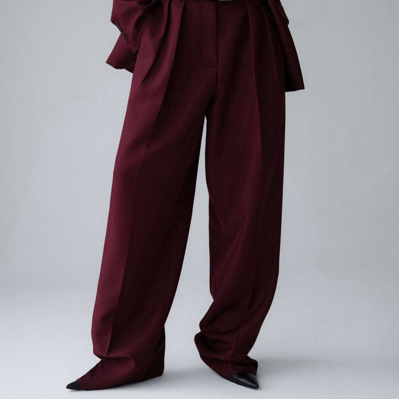 The Oversized Burgundy Trousers