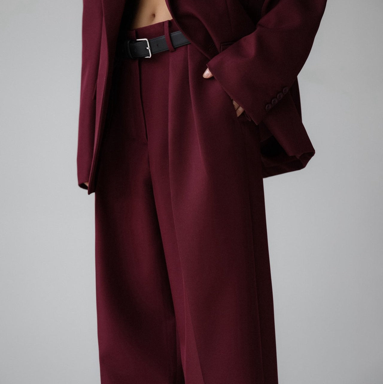 The Oversized Burgundy Trousers
