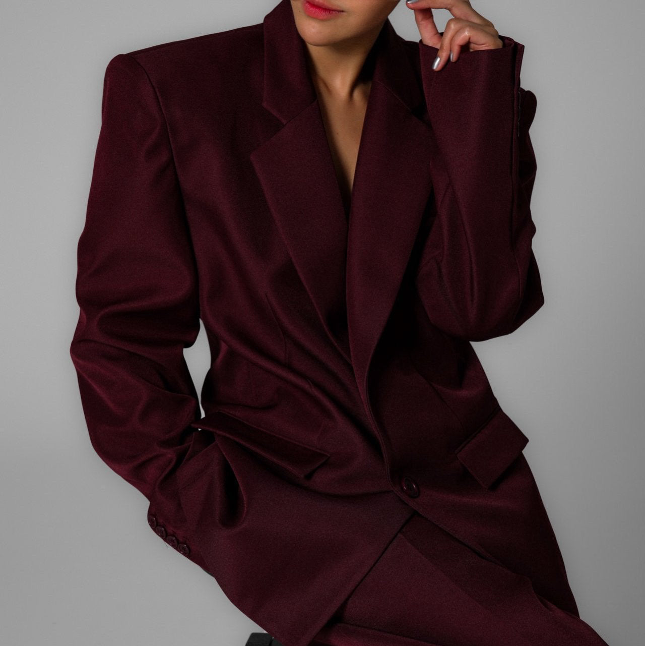 The Oversized Burgundy Trousers