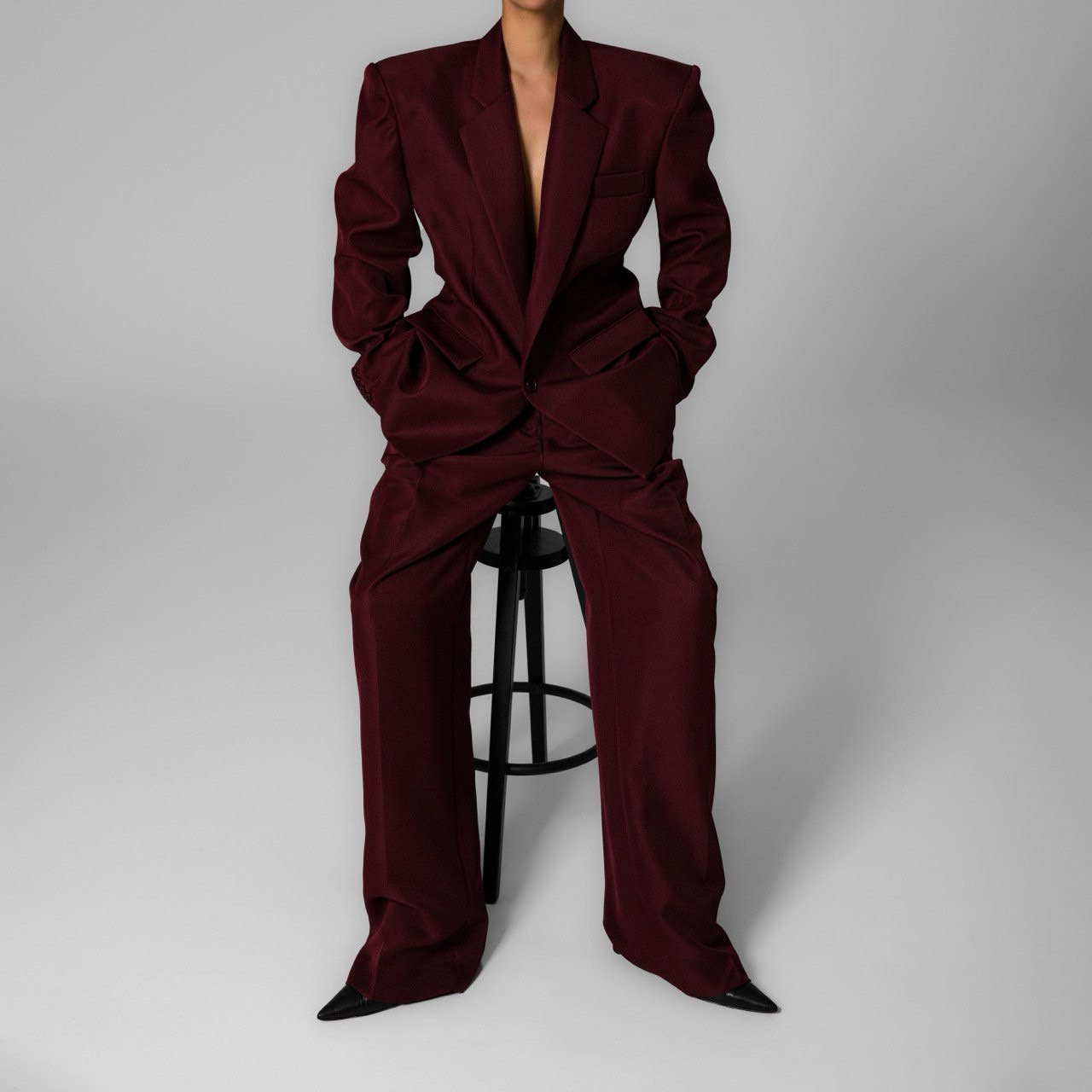 The Oversized Burgundy Trousers