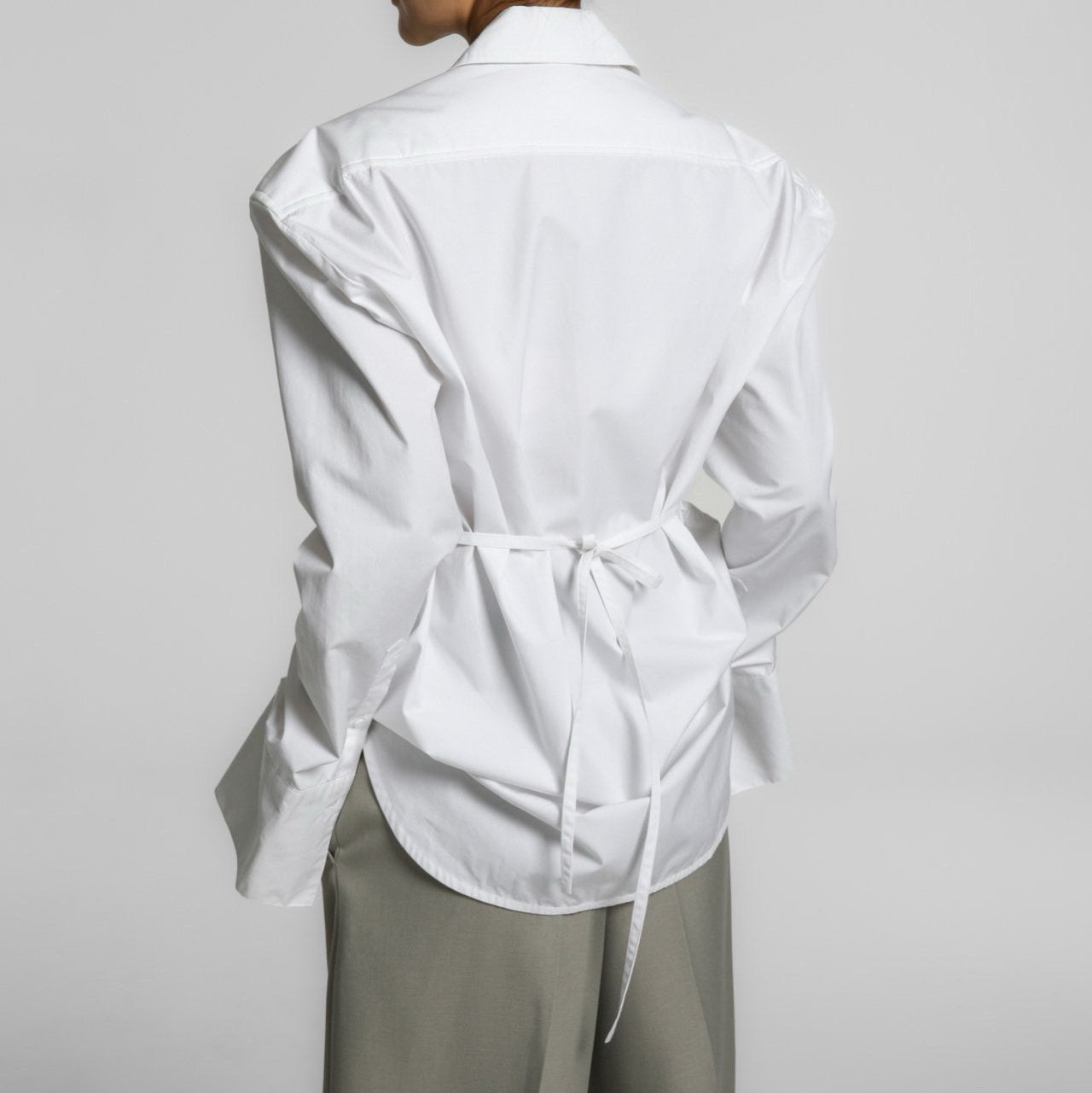 The Padded Shoulder Cotton Shirt