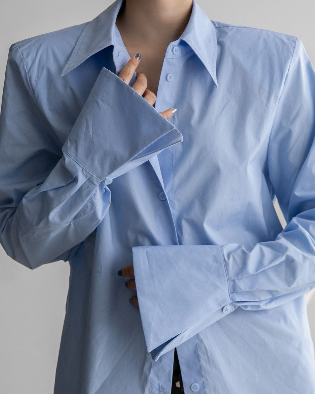 Wing Cuffed Button Down Shirt