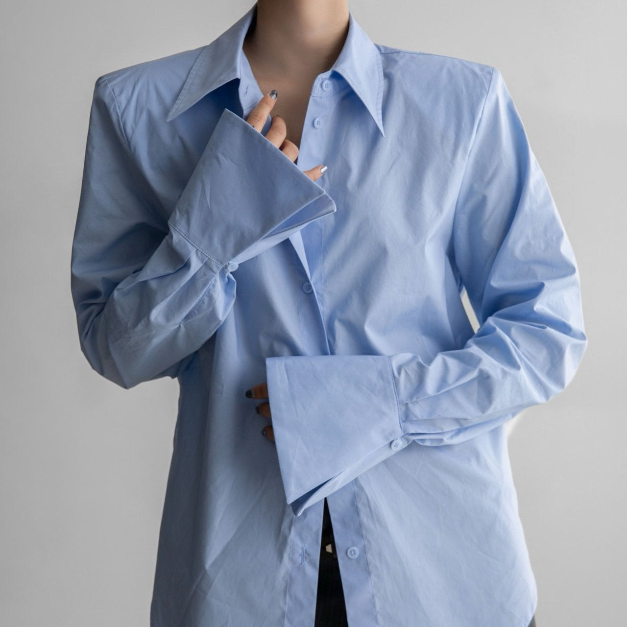 Wing Cuffed Button Down Shirt