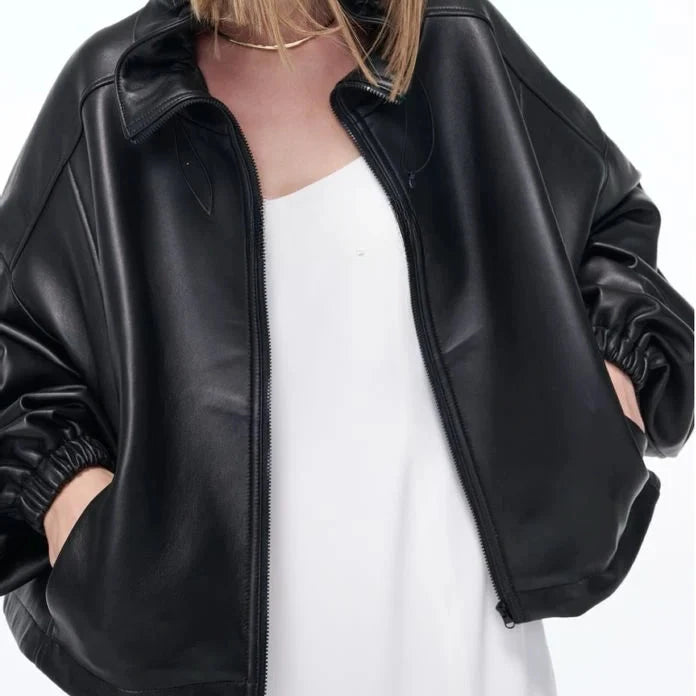The Rose Lambskin Leather Jacket
