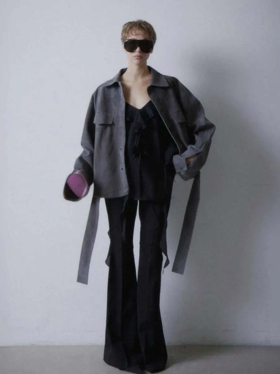 Suede Utility Jacket