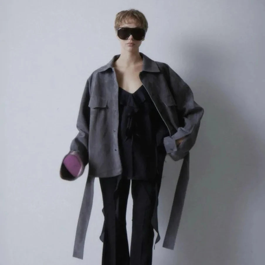 Suede Utility Jacket