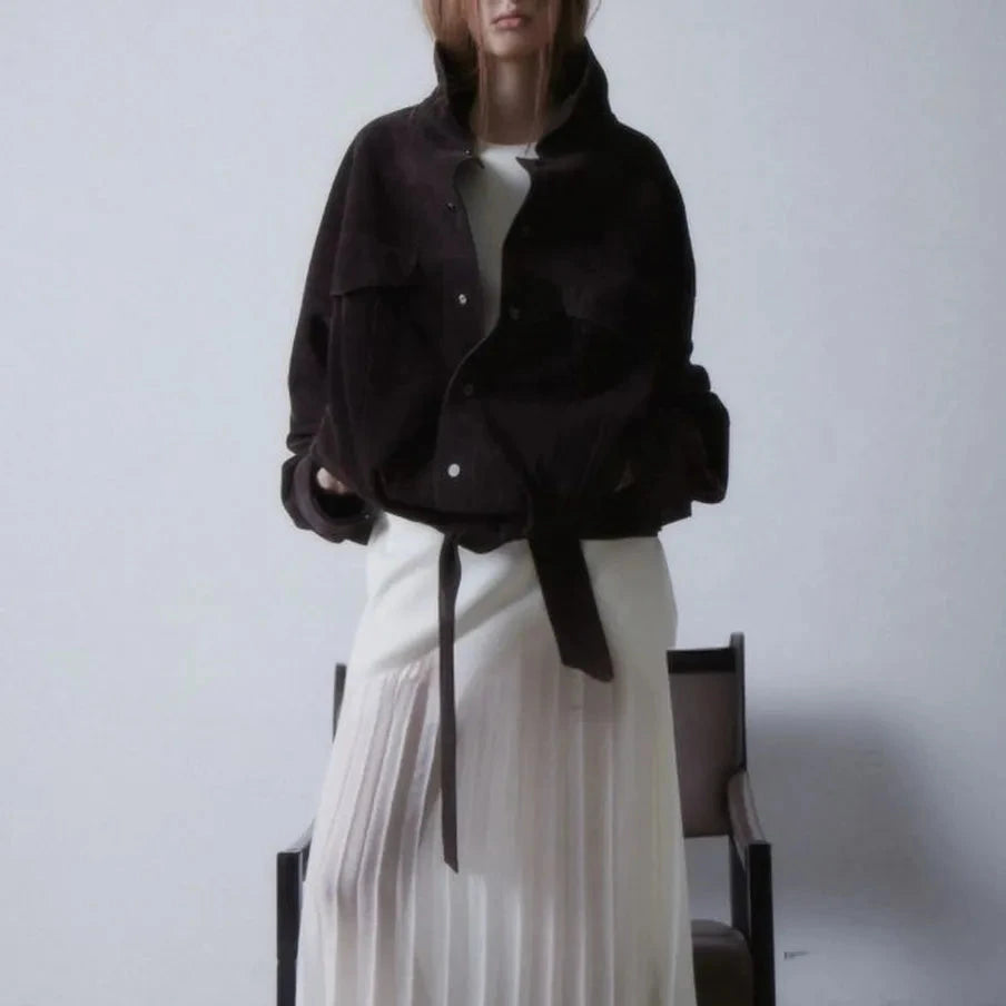 Suede Utility Jacket