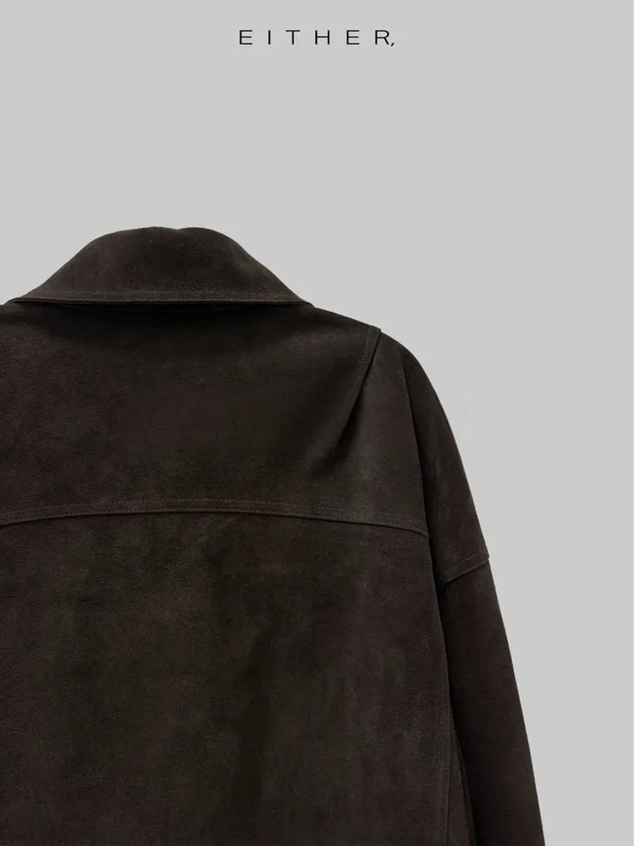Suede Utility Jacket