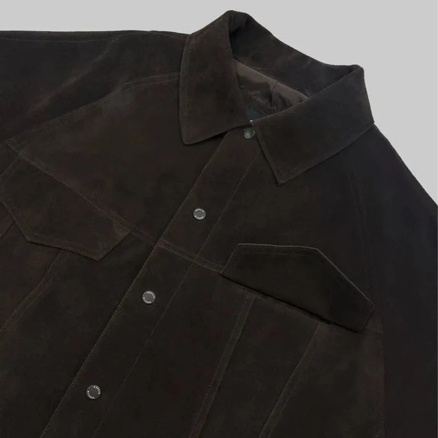 Suede Utility Jacket