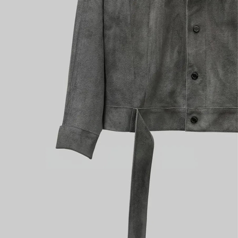Suede Utility Jacket