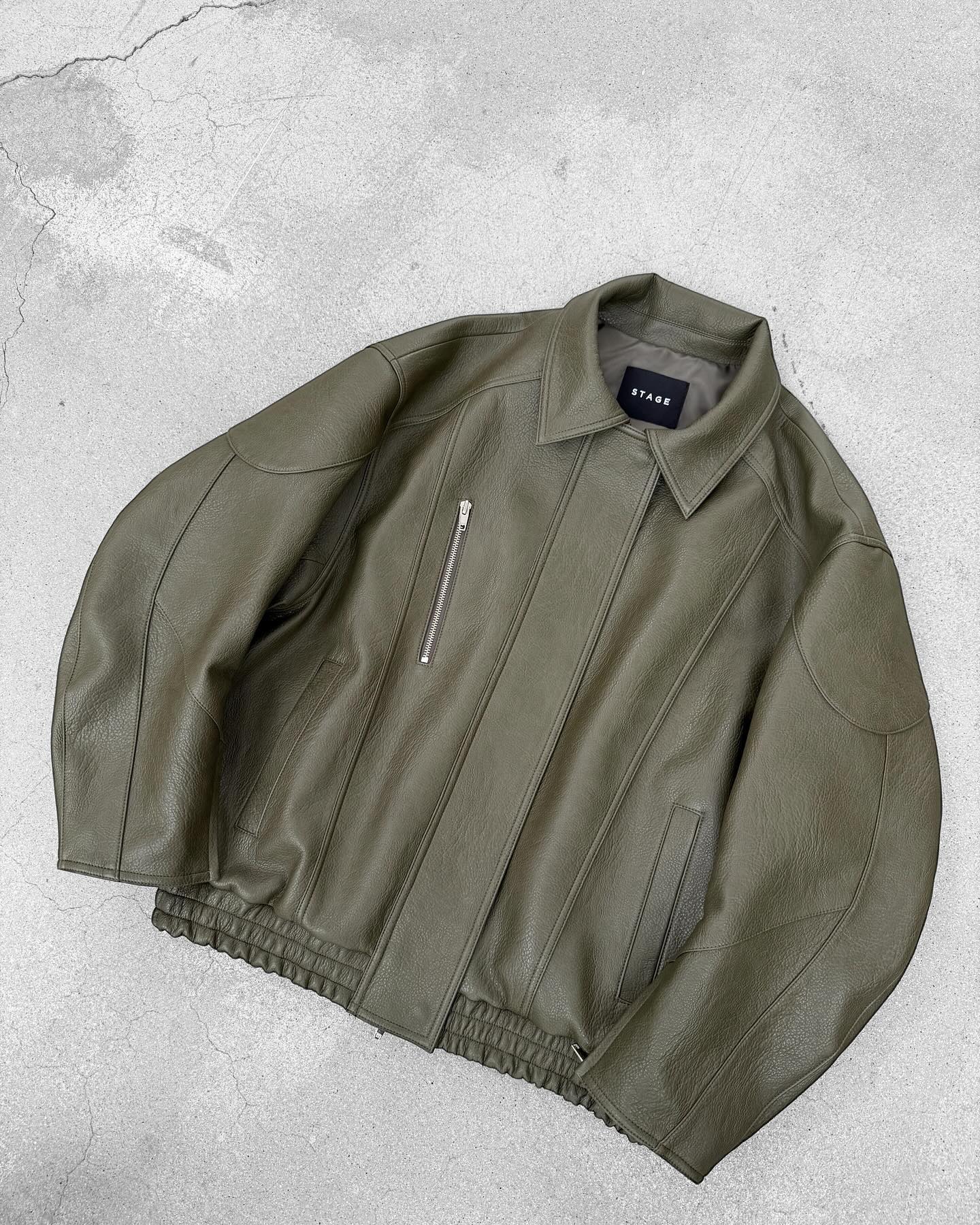 Oversized Faux Leather Jacket