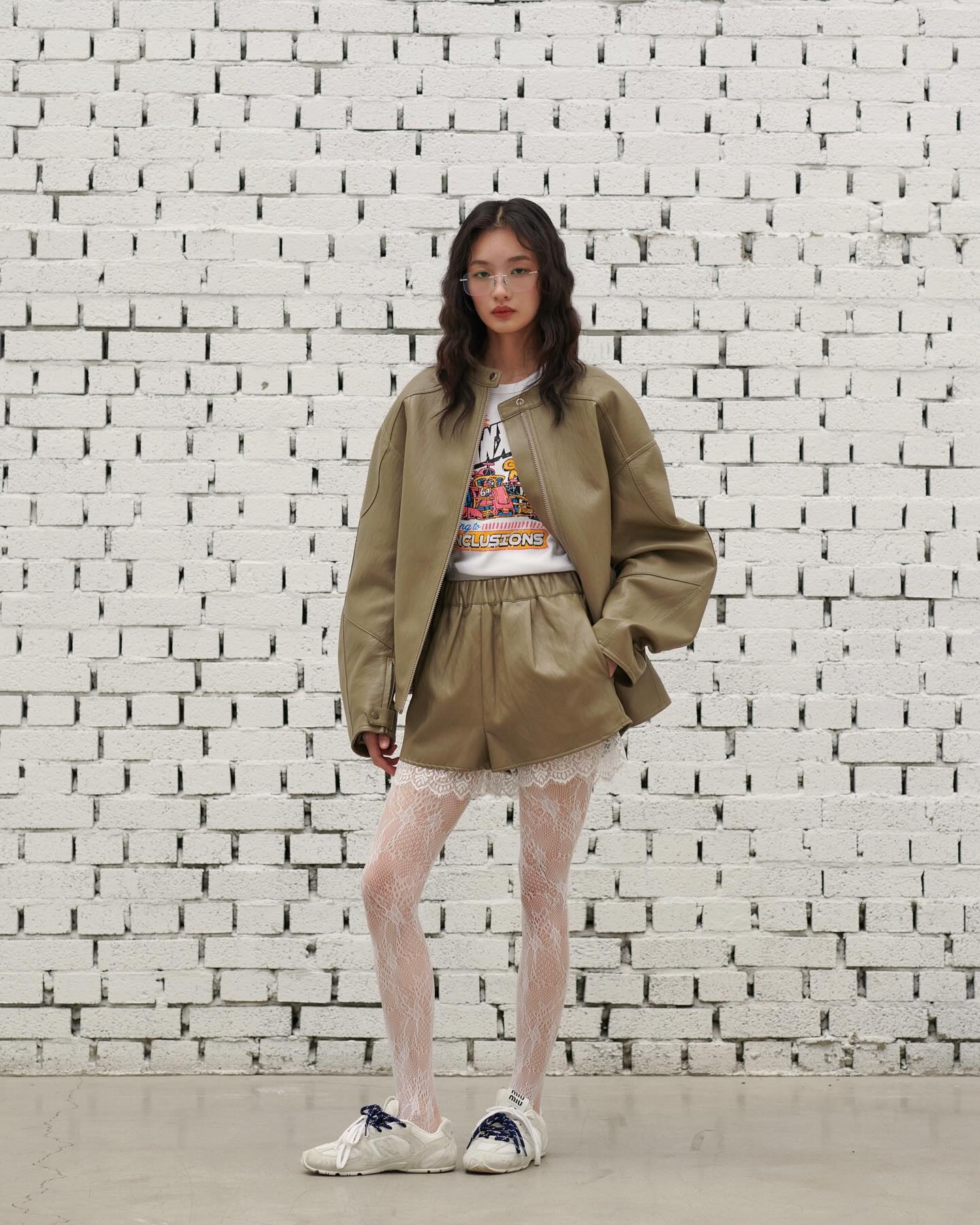 Oversized Moto Faux Leather Jacket