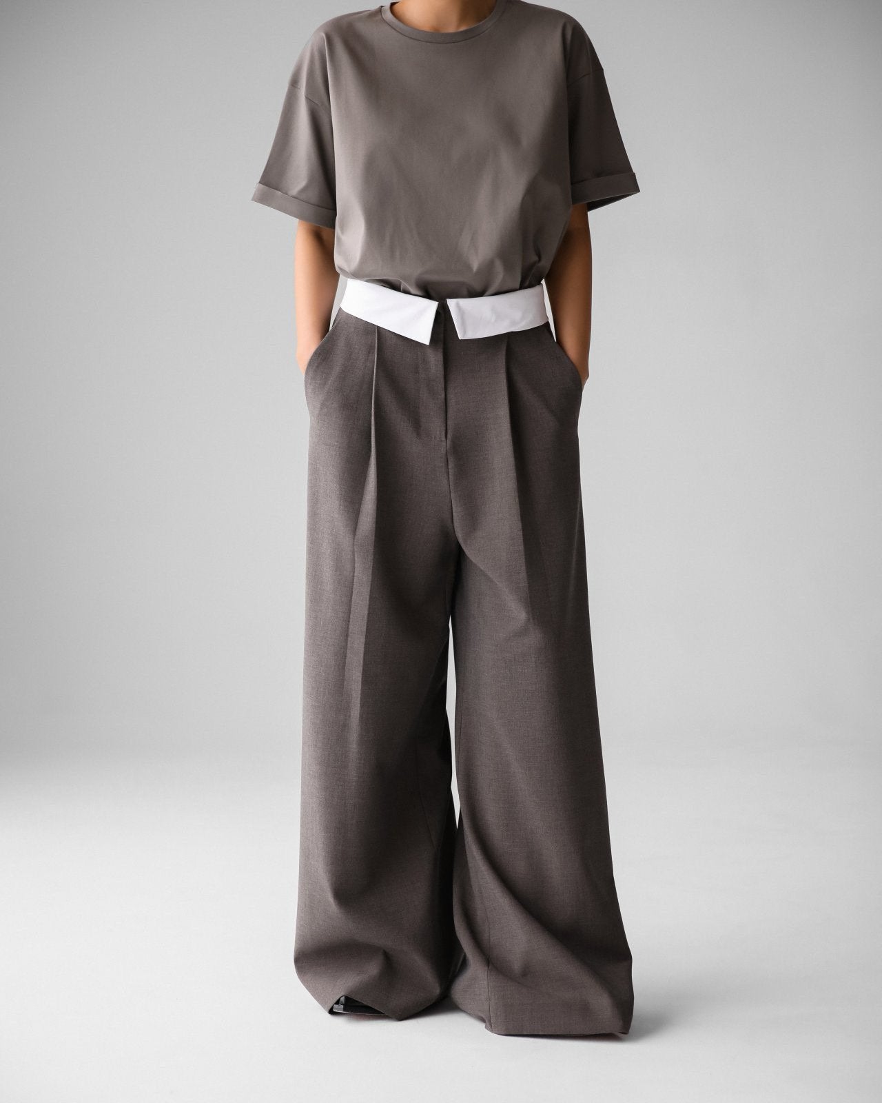 Premium Oversized Cotton Rolled Up T – Shirt