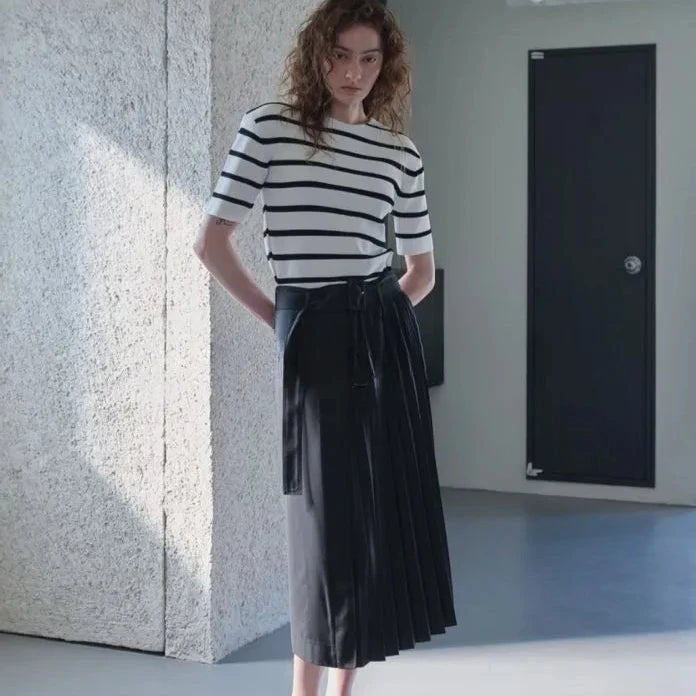 The Half Pleated Skirt