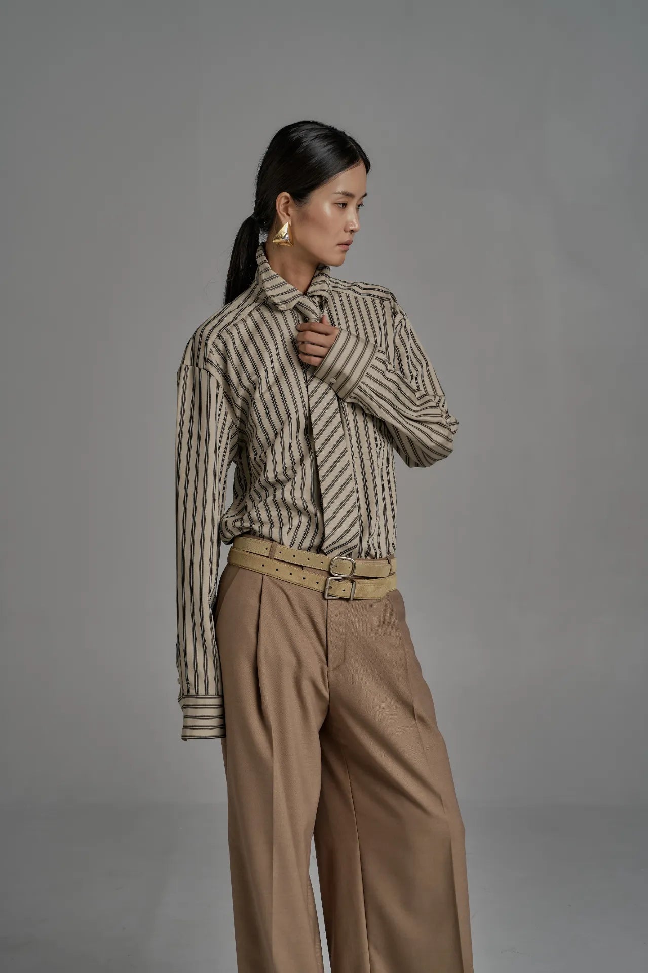 The Striped Shirt Dress