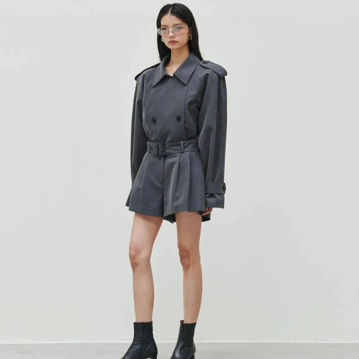 Charcoal Trench Coat