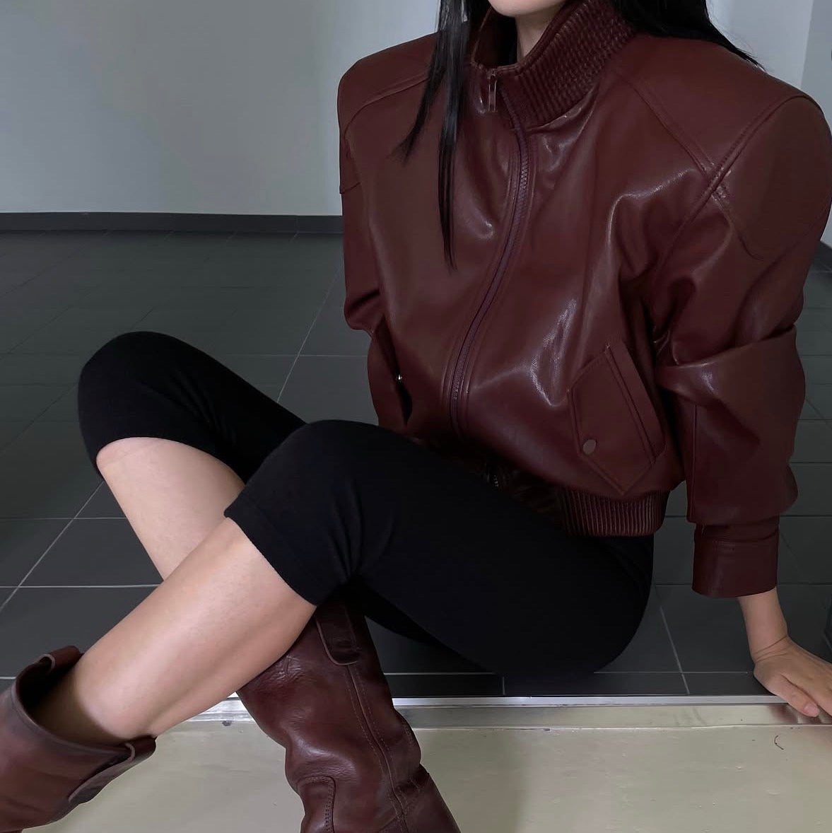 The After Hours Faux Leather Jacket