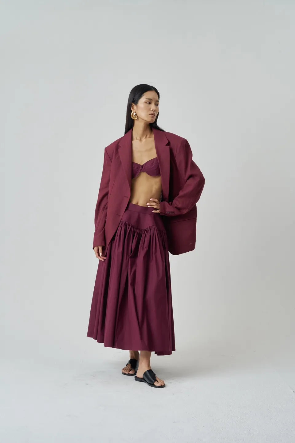The Burgundy Dream Skirt