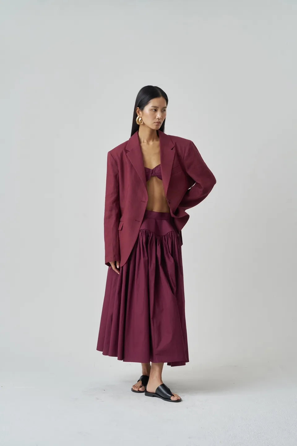 The Burgundy Dream Skirt