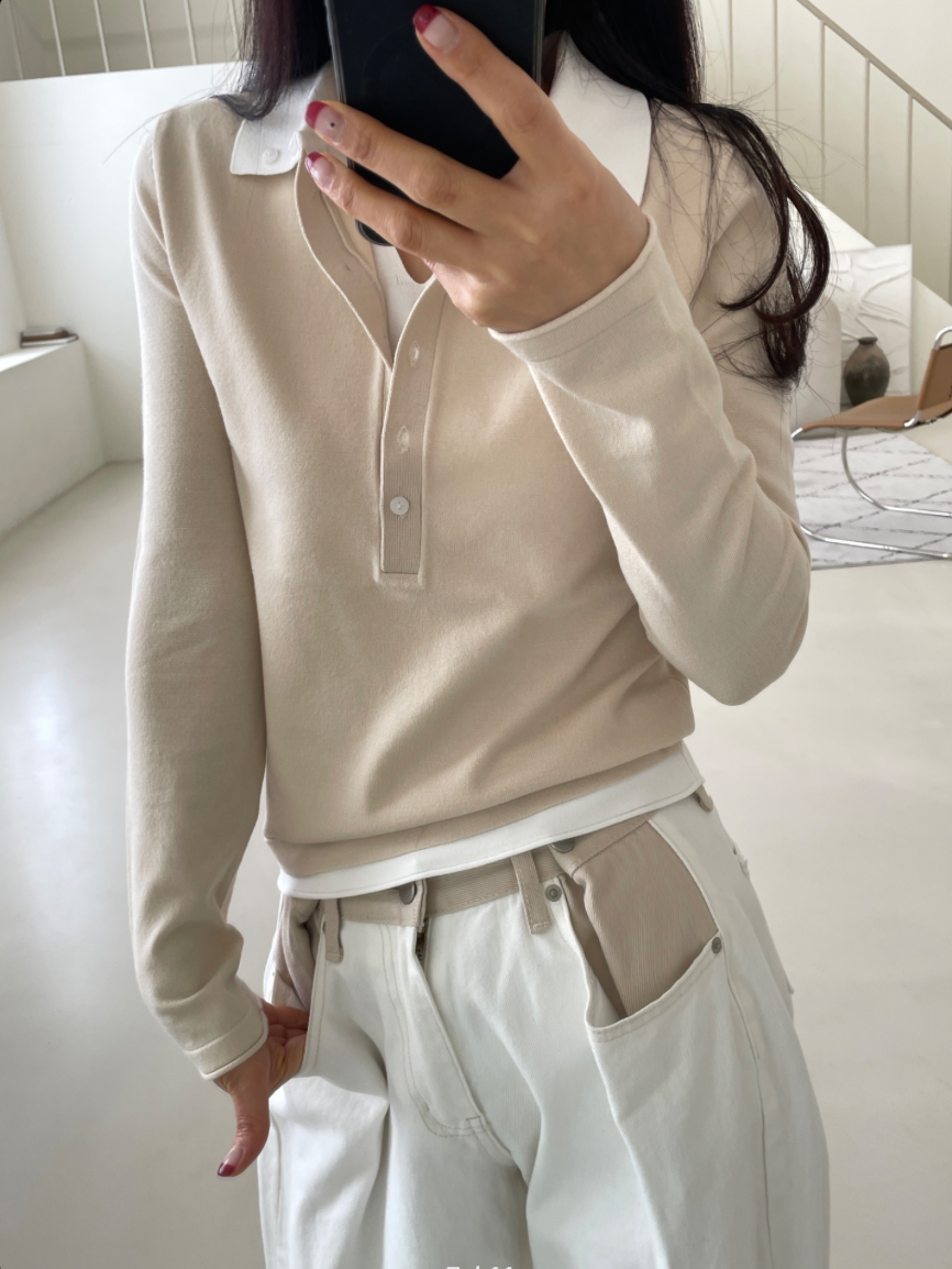 The bi-color Denim - Ivory