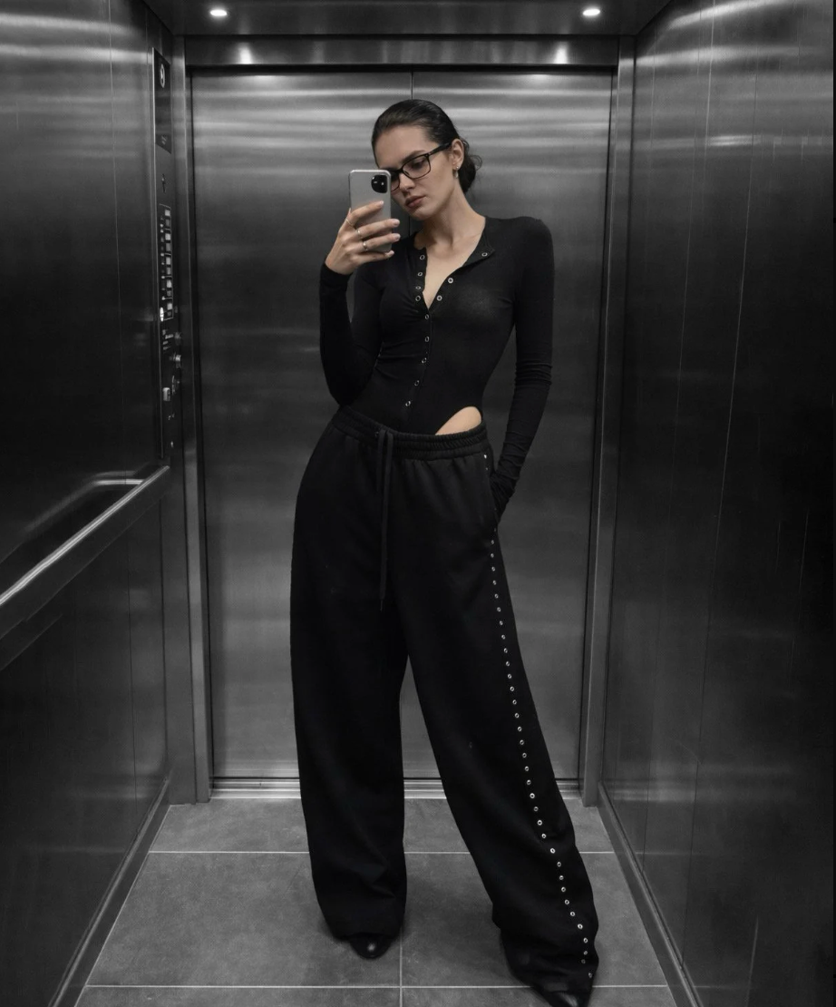 Snap Button Detail Bodysuit