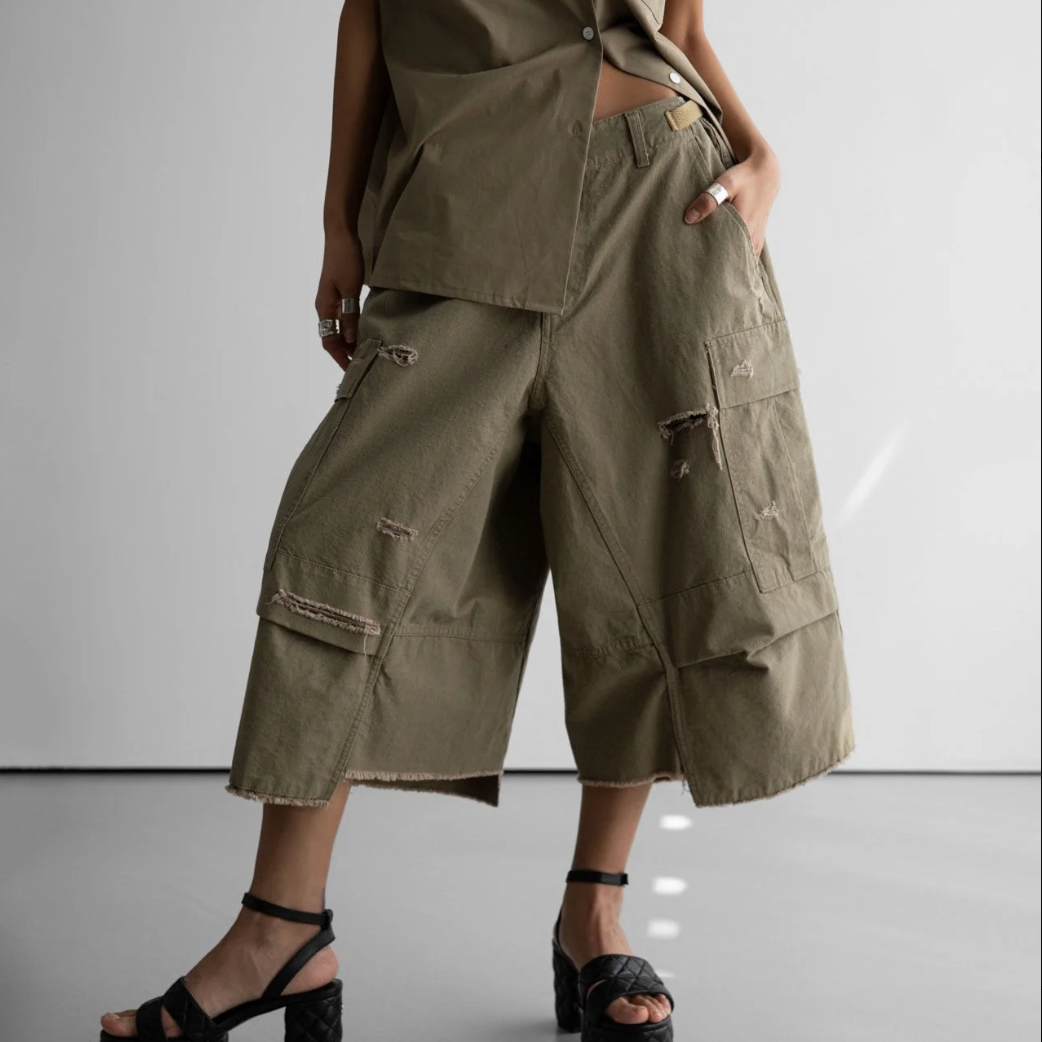 Vintage Cut-off Bermuda Pants