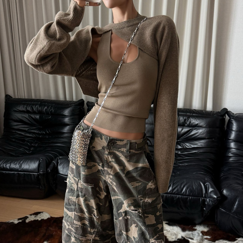 Sculpted Knit Bolero