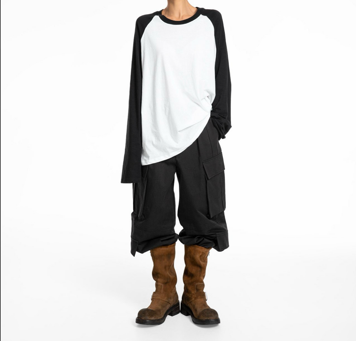 Double Cargo Pants - Black