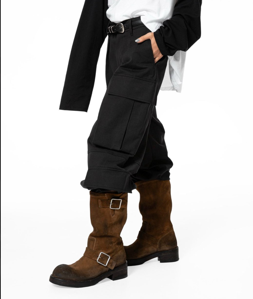 Double Cargo Pants - Black