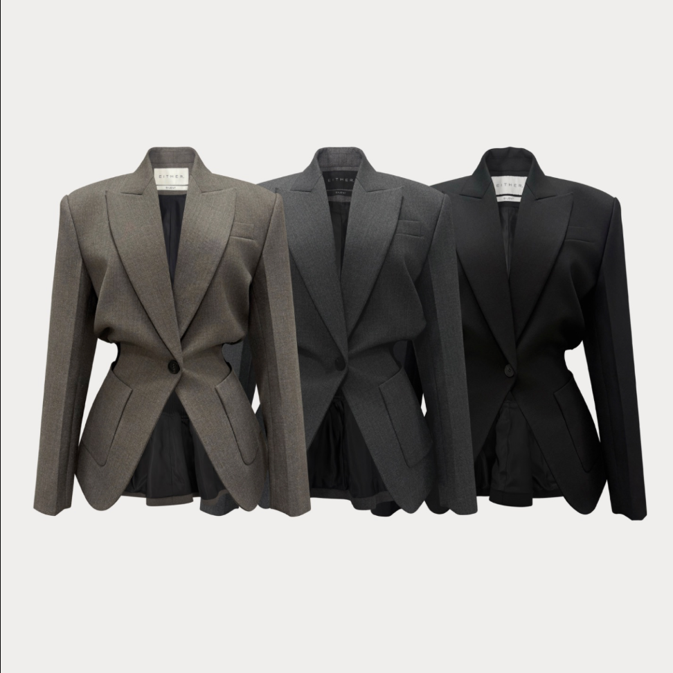 Sculpted Tailored Blazer