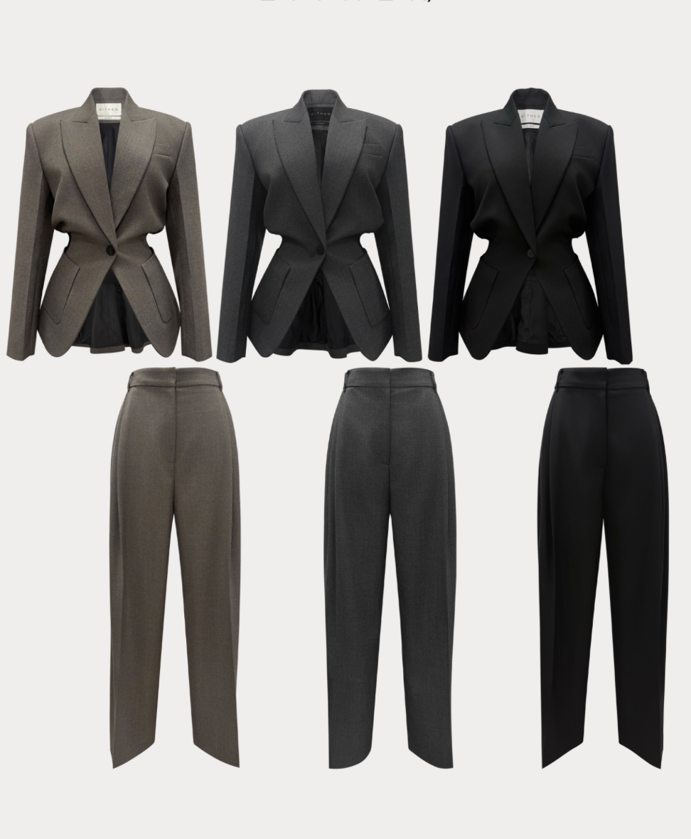 Sculpted Tailored Blazer