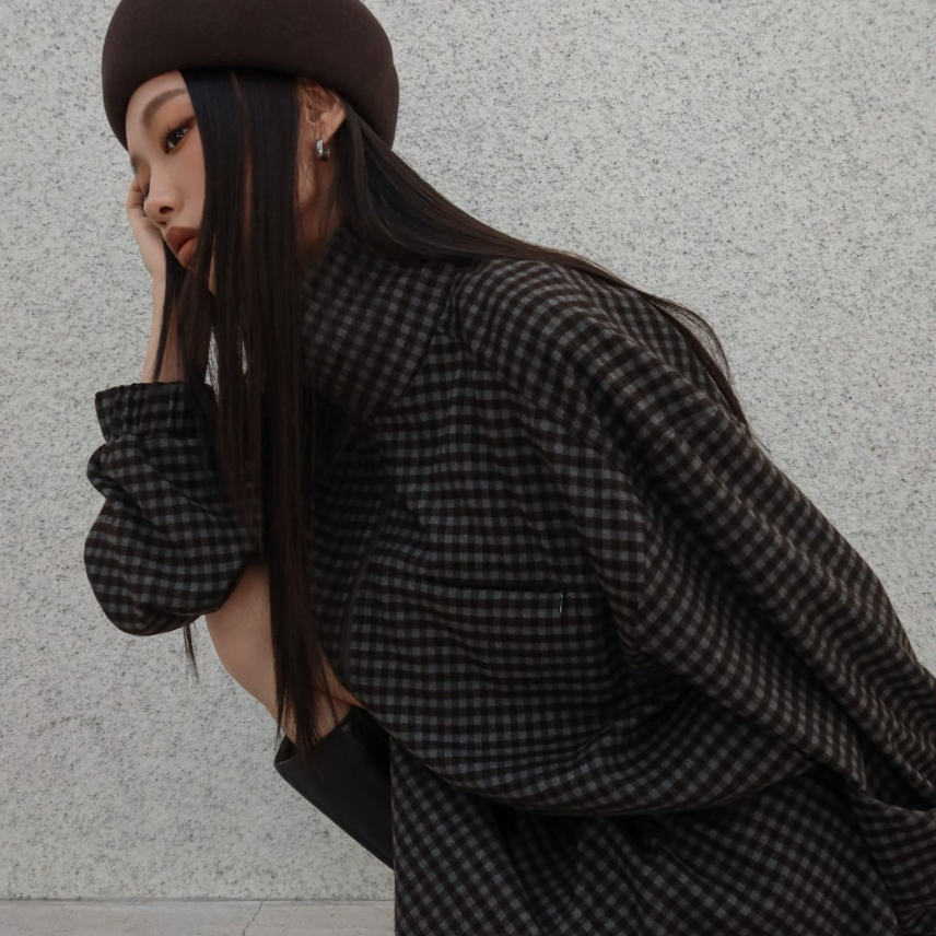 The Offbeat Check Wool Jacket