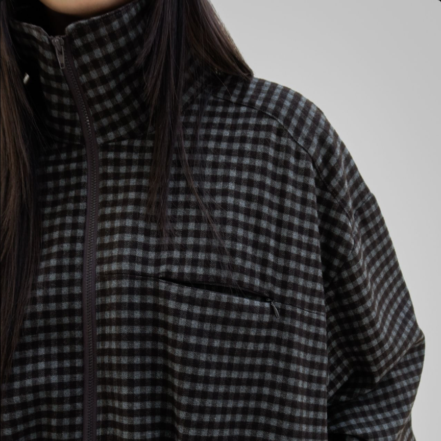 The Offbeat Check Wool Jacket