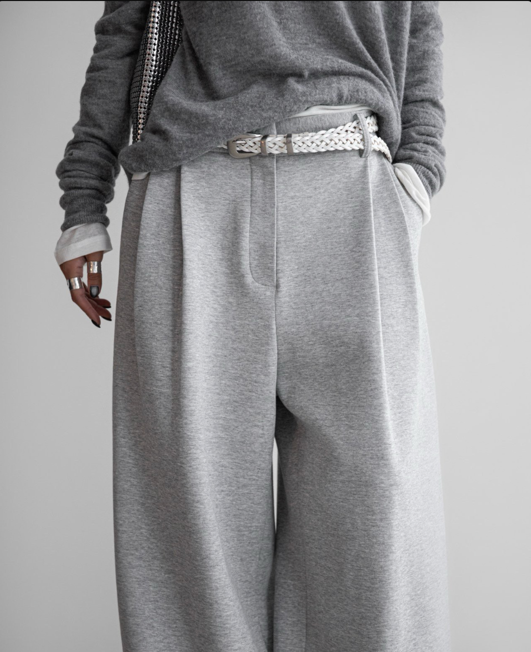 The Ease Pin-Tuck Sweat Trousers
