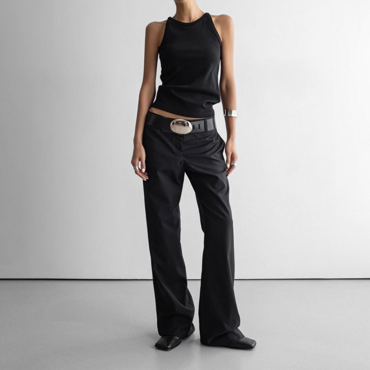 The Classic Low-Rise Bootcut Trousers
