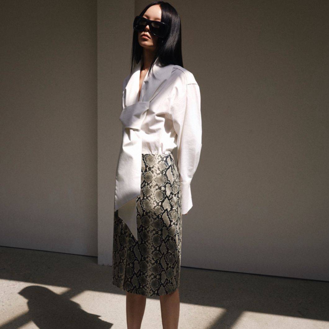 The Viper Faux Leather Skirt