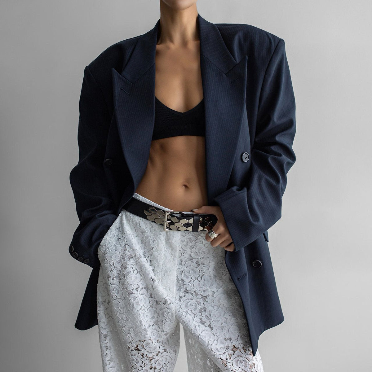 The Sculpted Wrap Blazer