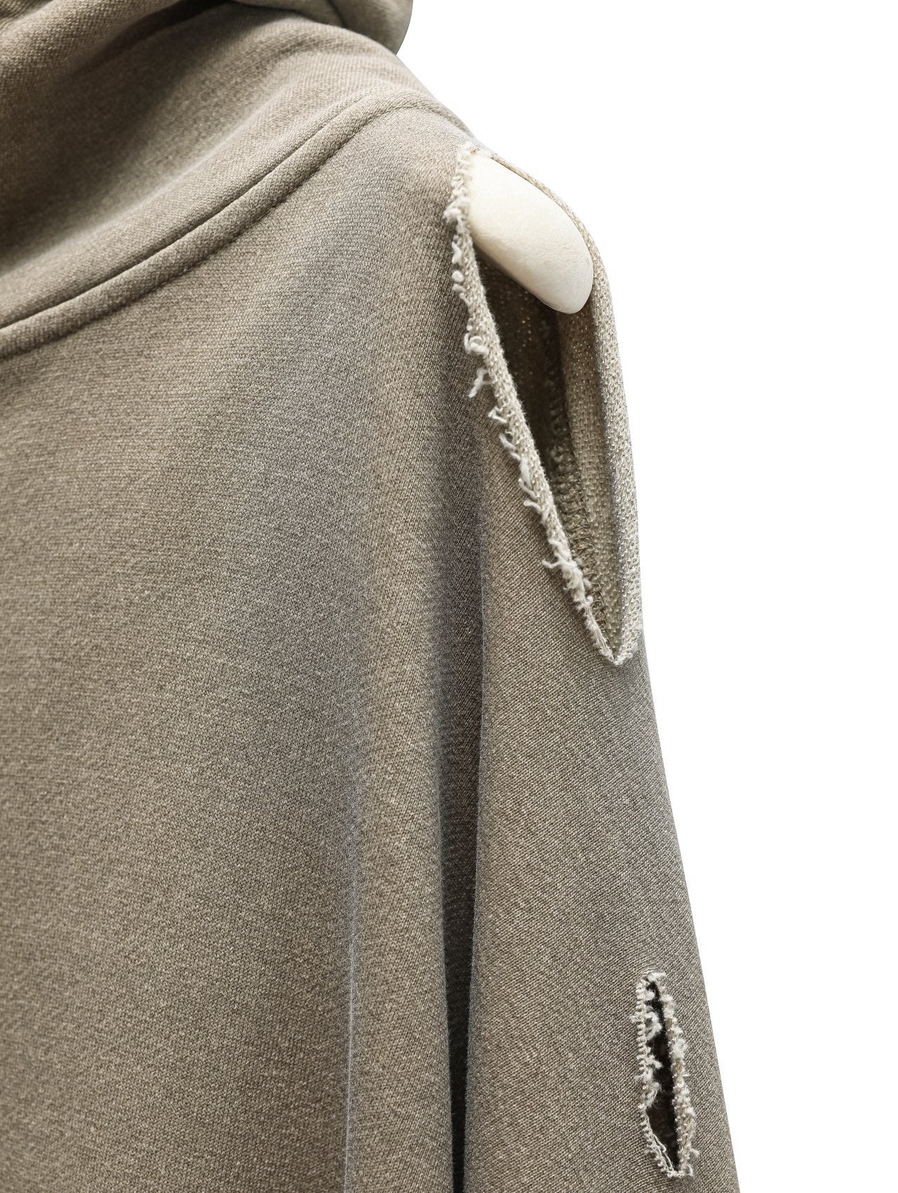 Oversized Cutted Detail Sweatshirt
