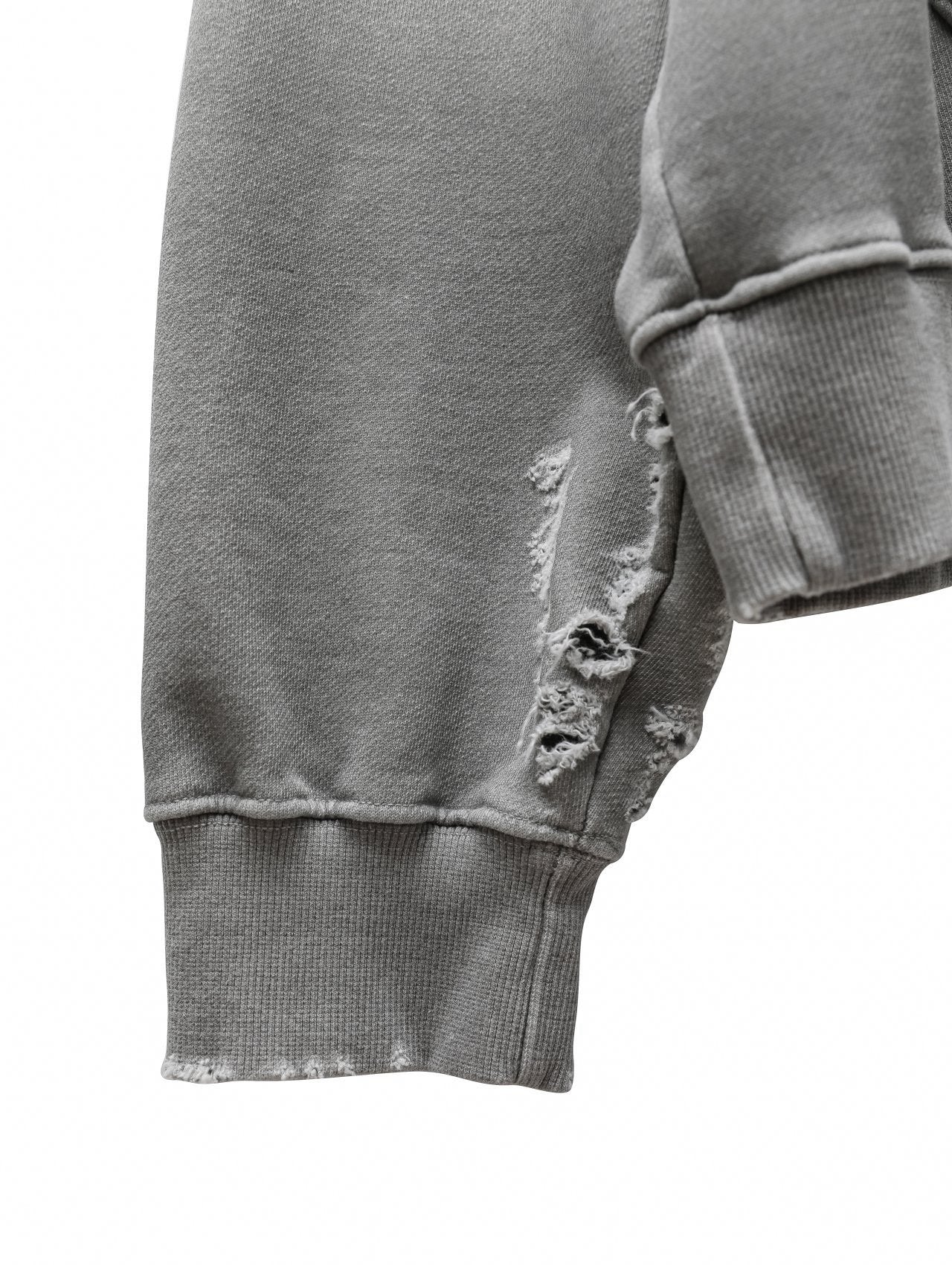Oversized Cutted Detail Sweatshirt