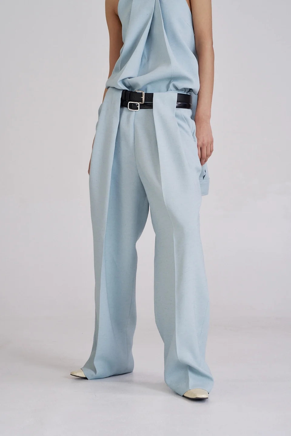 Pleated Linen Trousers
