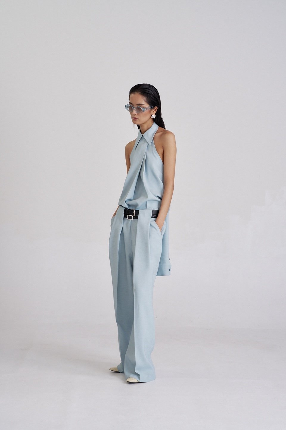 Pleated Linen Trousers