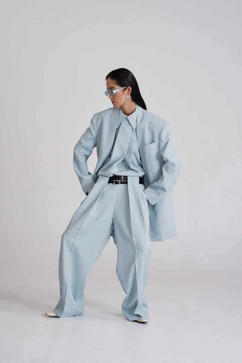 Pleated Linen Trousers