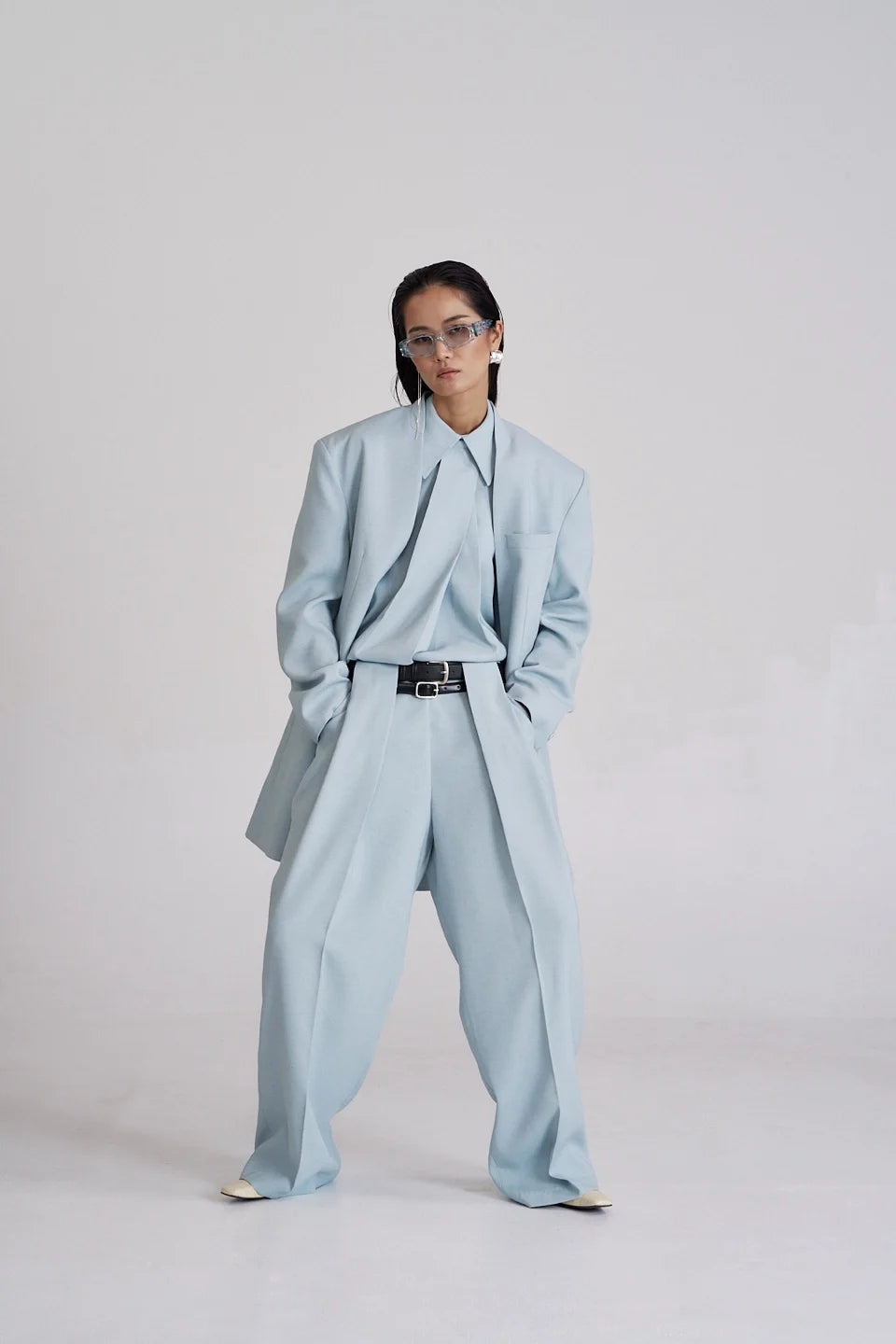 Pleated Linen Trousers