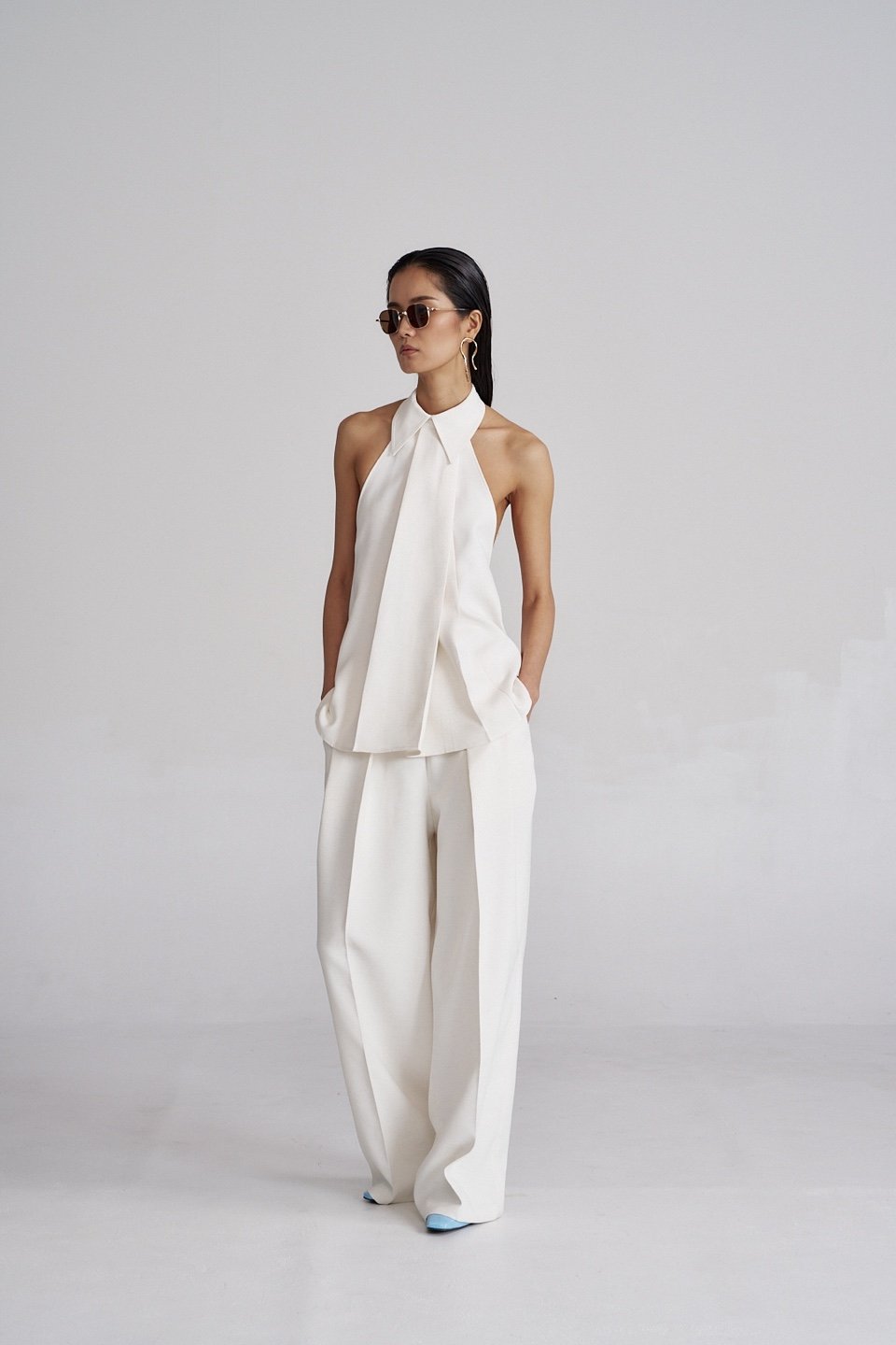 Pleated Linen Trousers