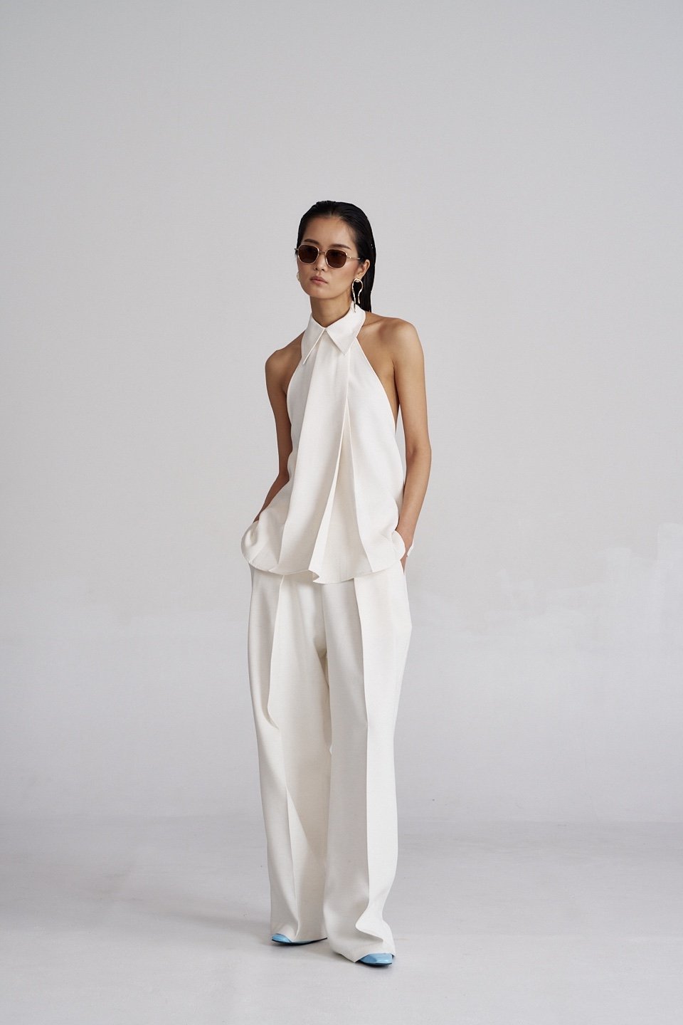Pleated Linen Trousers