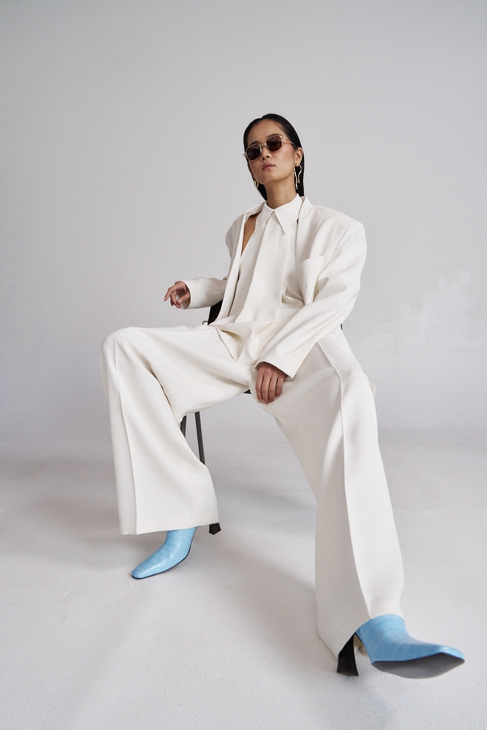 Pleated Linen Trousers