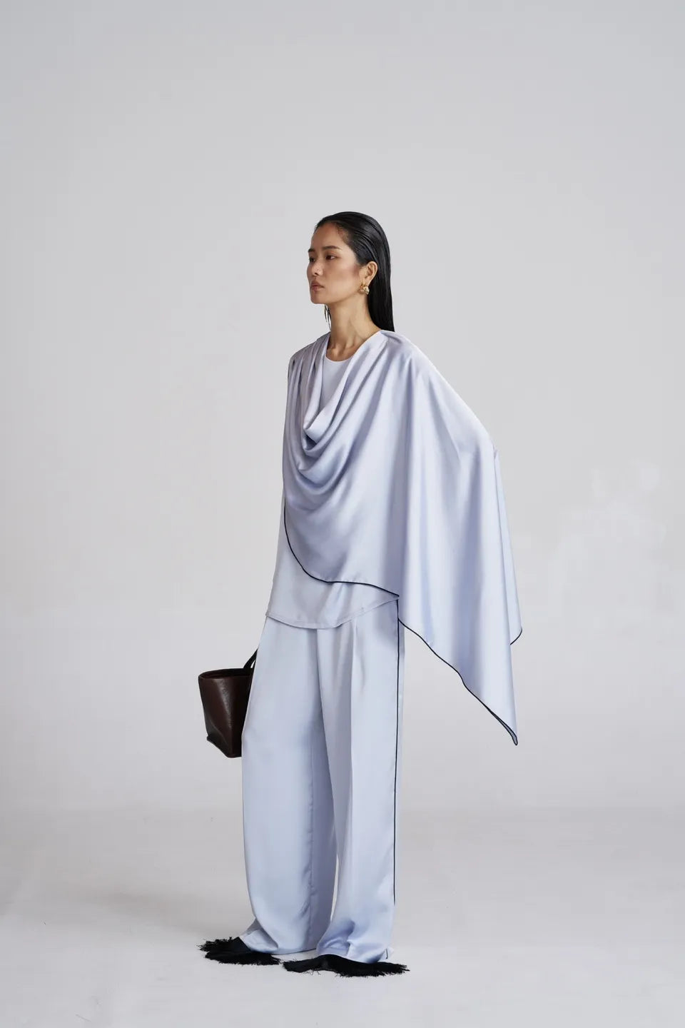 The Satin Contrast Pant