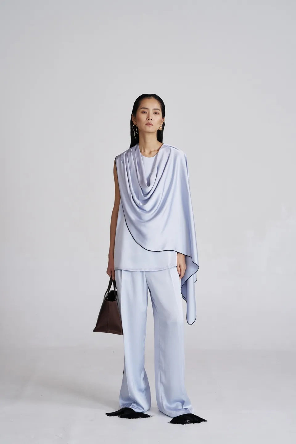 The Satin Contrast Pant